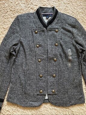 Tommy Hilfiger Women’s Charcoal Open-front Jacket